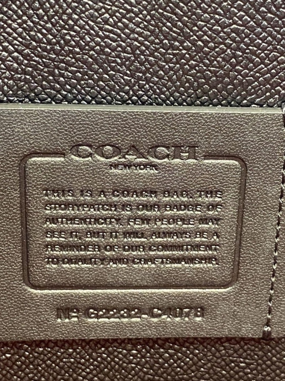 Coach Tatum Carryall Black Double Face Pebbled Leather Handbag C4078 NWOT - Picture 14 of 14